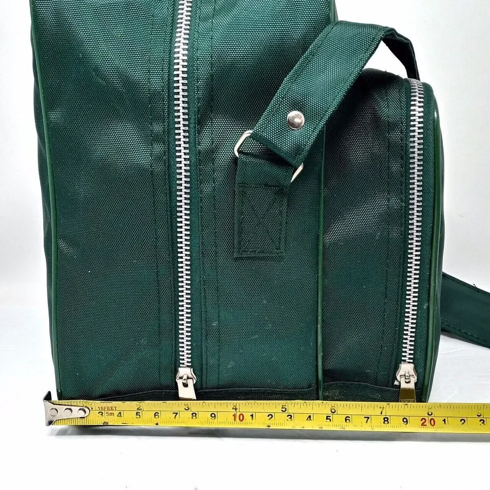 *READ* Vintage Oldsmobile Green Crossbody Side Shoulder Strap Travel Bag - Picture 14 of 16
